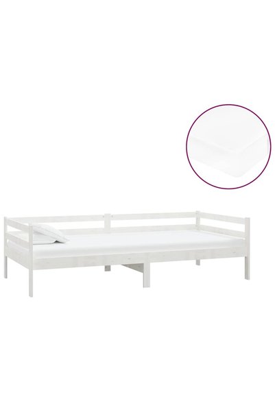 Syfax Pat de zi cu saltea, 90x200 cm, lemn masiv de pin