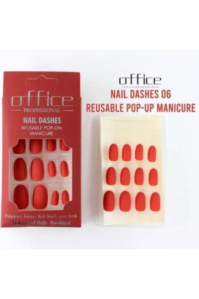 Office1 Office Matte Velvet Self-Adhesive Nails - 06