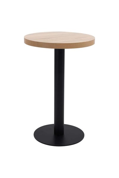 Syfax Masă de bistro, maro deschis, 50 cm, MDF