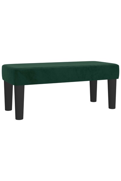Syfax Bancă, verde închis, 70x30x30 cm, catifea