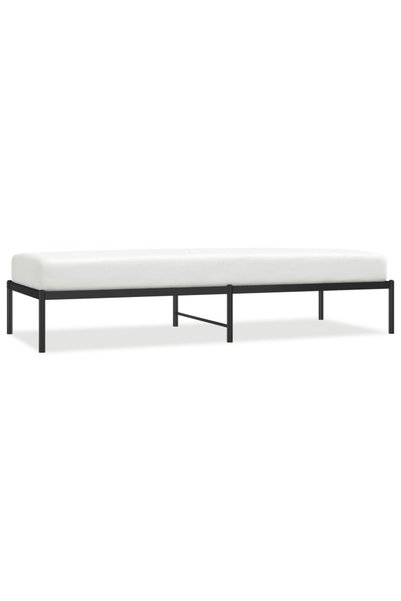 Syfax Cadru pat metalic, negru, 80x200 cm