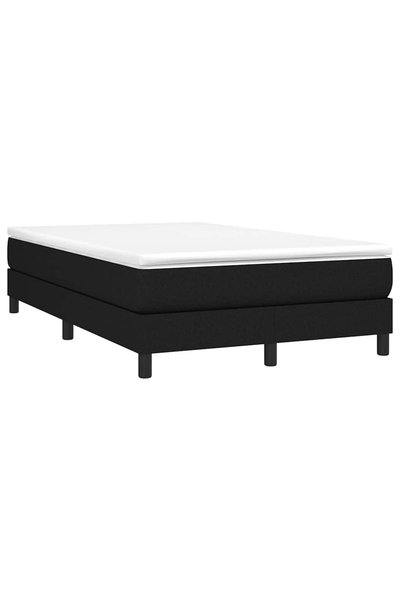 Syfax Pat box spring cu saltea, negru, 120x190 cm, catifea