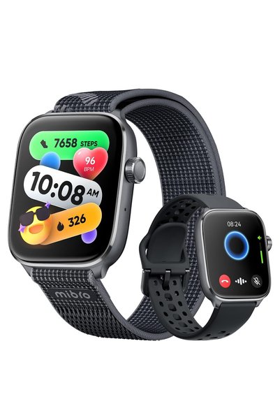 Mibro Fit Smart Watch for Men/Women with GPS and AI Voice Assistant, Black
