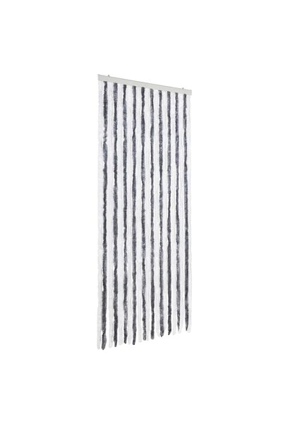 Syfax Perdea pentru insecte, gri și alb, 90 x 200 cm, chenille
