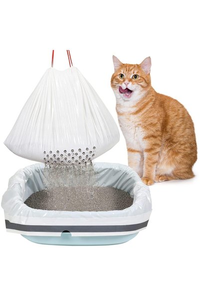 X SPRING Sifting Cat Litter Bags, 28 PCS 36 x 18 Inch Extra Large Drawstring ...