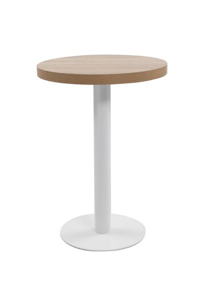 Syfax Masă de bistro, maro deschis, 60 cm, MDF