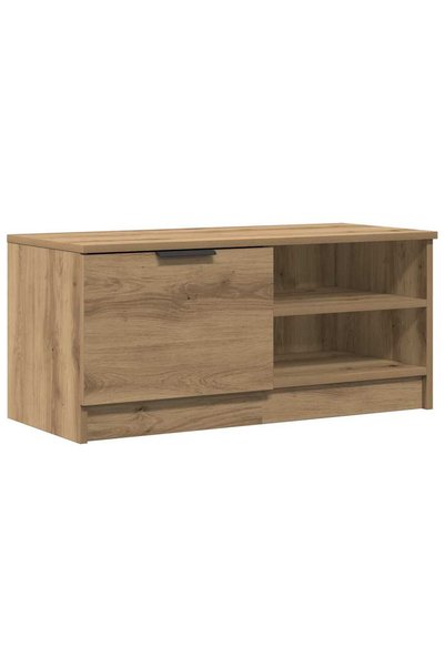 Syfax Comodă TV, stejar artizanal,80x35x36,5 cm, lemn prelucrat