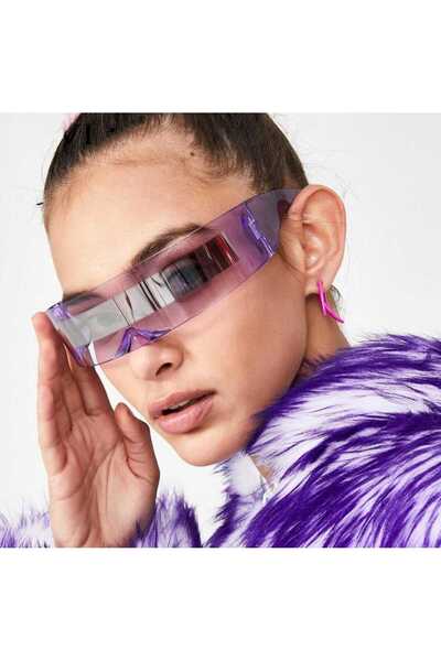 Generic Brand Ochelari de soare futuriști petrecere albaștri