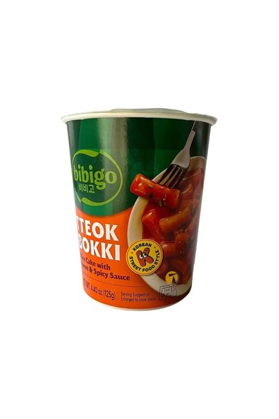 BIBIGO Tteokbokki, prăjituri de orez cu sos dulce și picant, 125g