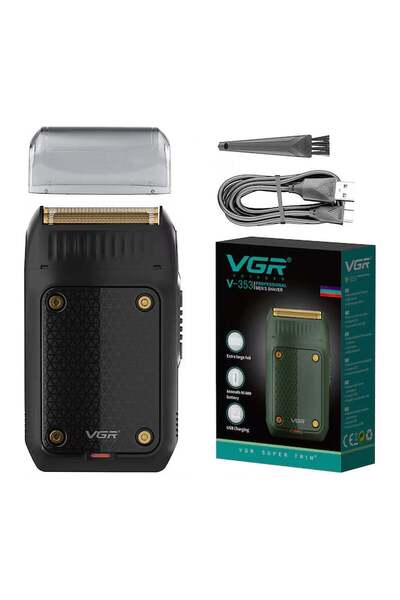 Generic Men's Electric Shaver with 2 Blade Heads, LED Indicator and USB Charging
