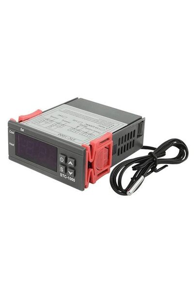 GENERAL جهاز تحكم في درجة الحرارة رقمي STC-1000 بشاشة عرض، يعمل بجهد 110-220 ...