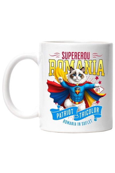 INOVATIX Cana alba personalizata,Ragdoll Pisica In Costum de Capitan Romania ...