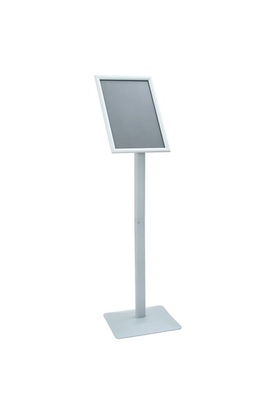 Syfax Suport poster tip pedestal 32 x 27 x 119 cm Fontă Argintiu