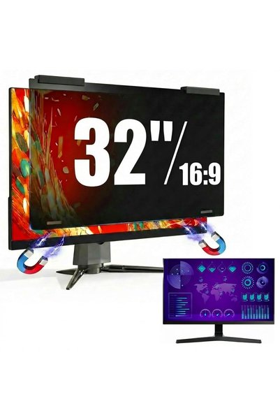 Hcosmy Magnetic Computer Privacy Screen Shield-24/27/32 inch, Hanging Anti Gl...
