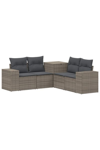 Syfax Set de canapea 5 buc. Gri și gri închis 200 x 200 x 85 cm