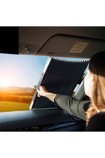 Generic Retractable Car Sun Visor Awning with Suction Cups – Protects Interio...