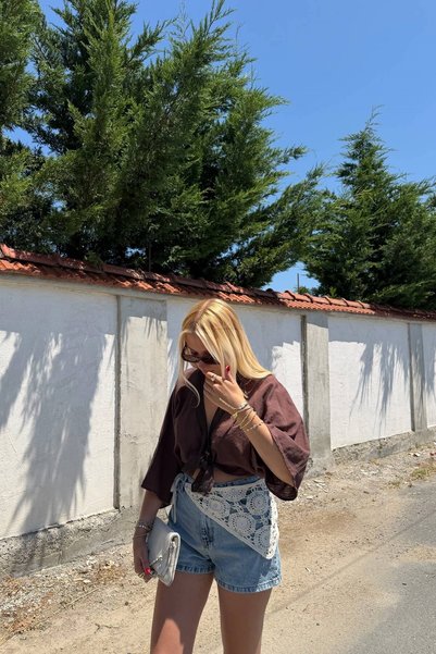 Chance DENIM SHORTS WITH ACCESSORIES