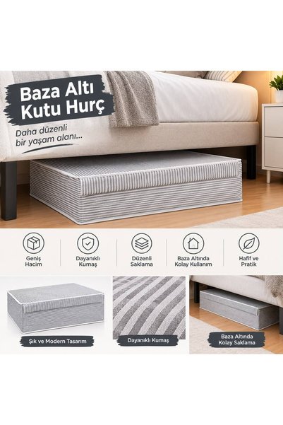 Kaya Eviniz Kutu Hurç Kapaklı Baza,Çekyat Altı Ölçüleri 50-40-19