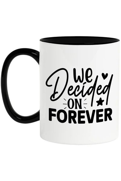 INOVATIX Cana Cu, με το κείμενο "we Decided On Forever" στα αγγλικά, με μαύρη...