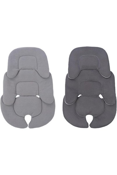 JKJ&ZXZ Baby Head and Body Support Pillow, 2 in 1 Mesh Fabric and Velvet Fabr...