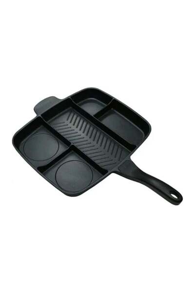 Generic 5-in-1 Multifunctional Magic Pan, Aluminum, Non-Stick, with 5 Compart...