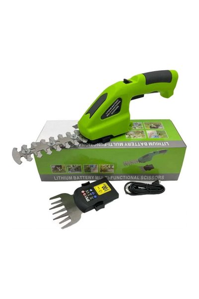 Generic Foarfecă Electrică pentru Gard Viu și Trimmer de Iarbă 2 în 1, Fără F...