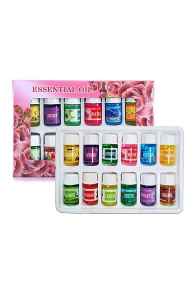 Generic Set 12 Uleiuri Esențiale pentru Aromaterapie, 3 ml Fiecare, Parfumuri...