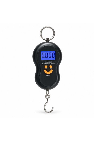 Generic Electronic Hand Scale 40 kg, Black, with Illuminated LCD Screen
