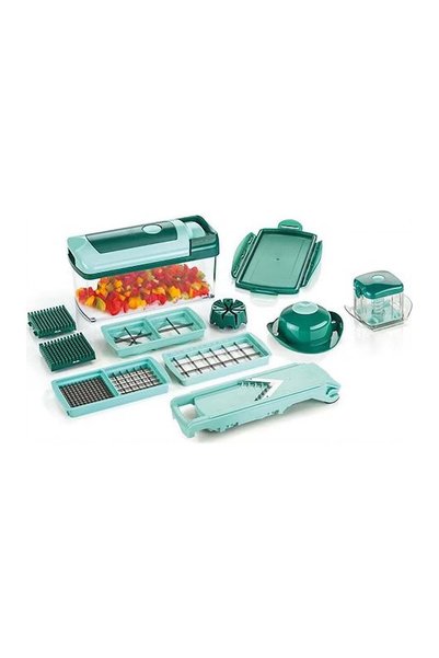OEM Nicer Dicer Fusion Vegetable and Fruit Grater and Chopper, 13 Pieces, wit...