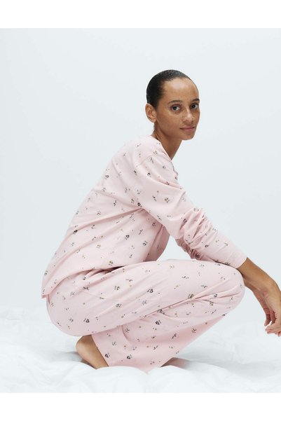 Marks & Spencer Set de pijamale din bumbac pur, imprimate