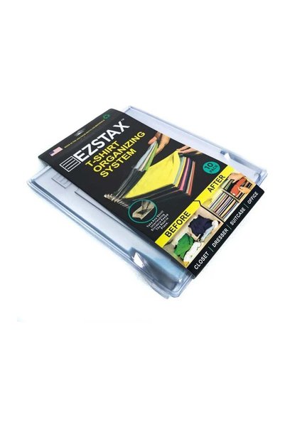 Generic Organizator de Tricouri cu 10 Planșe Ezstax T-shirt Organiser, din Pl...