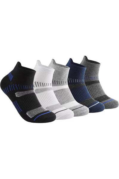 Generic Men's Athletic Ankle Socks, Cotton, Breathable Mesh, Reinforced Heel,...