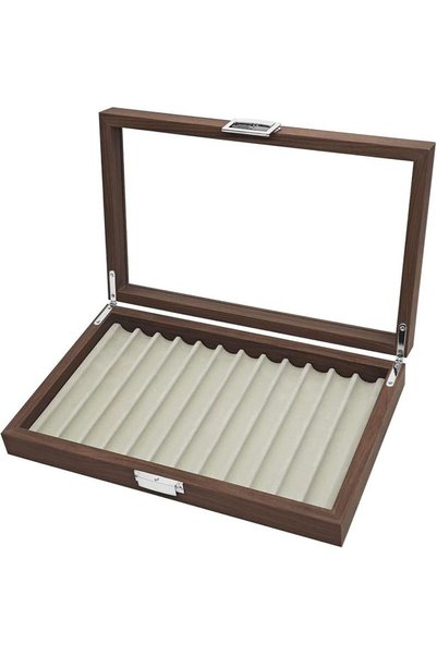 Generic Wooden Fountain Pen Storage Case with 12 Compartments, Black Walnut W...