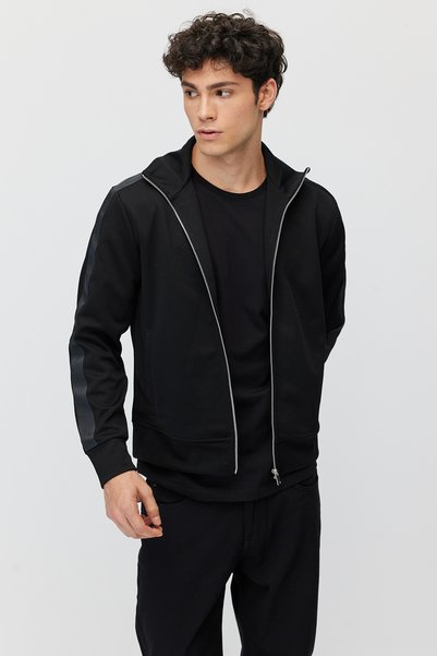 PAULMARK Men's Lightweight Unlined Coat with Striped Detail and No Lining