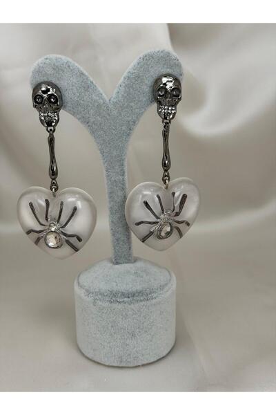 ZS Aksesuar LARGE-DESIGNED, LONG-DANGLING GOTHIC WOMEN'S EARRINGS WITH DETAIL...