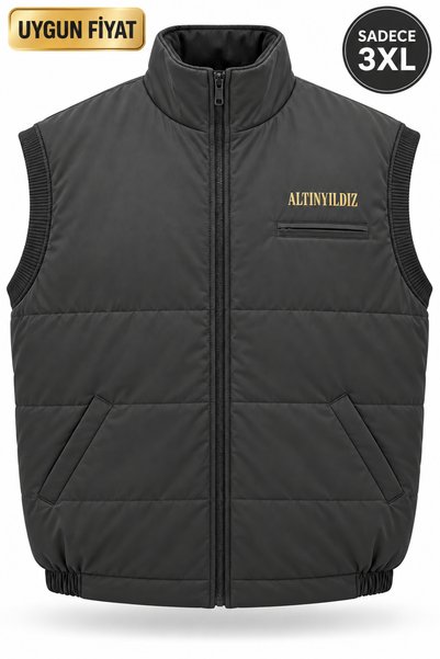 Çorlu İş Elbiseleri İçi Polarlı Erkek Şişme Yelek 3XL Büyük Beden – İş, Outdoor, Kamp ve Günlük Kullanım