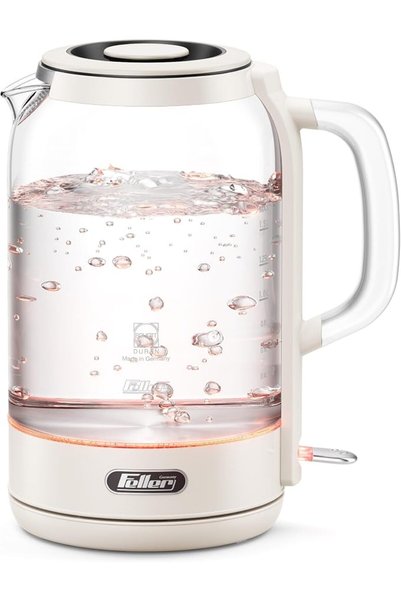 Feller mainz Feller Germany EK730 Electric Kettle, 1.7L German Schott Glass, ...