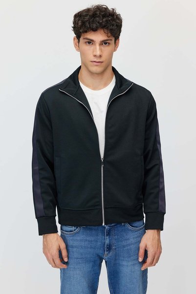 PAULMARK Men's Lightweight Unlined Coat with Striped Detail and No Lining