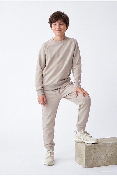 PAULMARK Boys' Sweatpants with Drawstring Waist and Seam Details