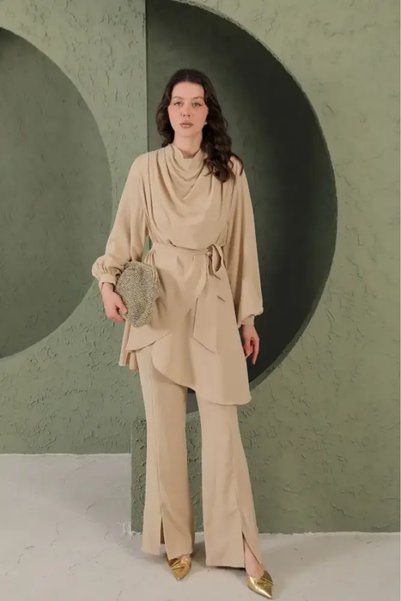 HIJAB VIP Hijab Suit Set - Beige