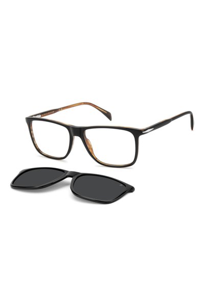 David Beckham DB 1234/C 05KM9 56 Clip-On Polarized Sunglasses
