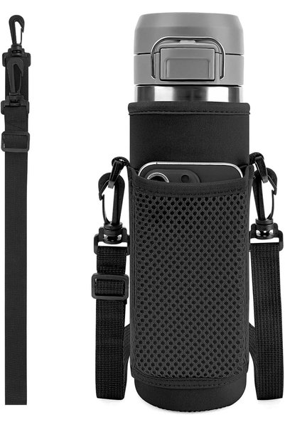 TERRIFI حقيبة حمل زجاجة المياه مع حزام، متوافقة مع Stanley Quick Flip GO و Ic...