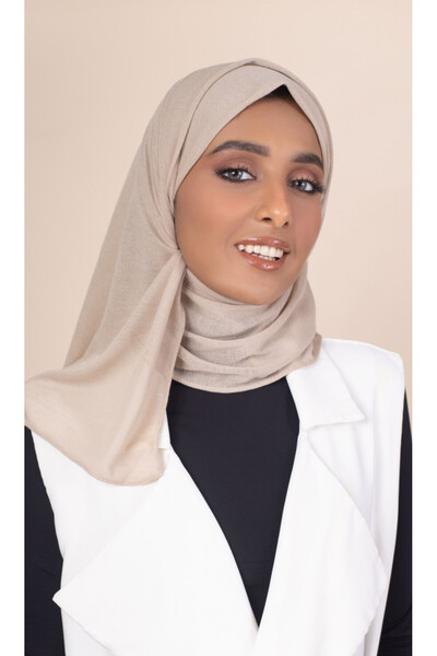 HIJAB VIP Turkish Mini Sheer Veil |   Dark Beige