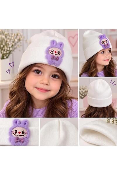 kuru Toy Detailed Colorful Labubu 1-8 Years Old Children's Berets