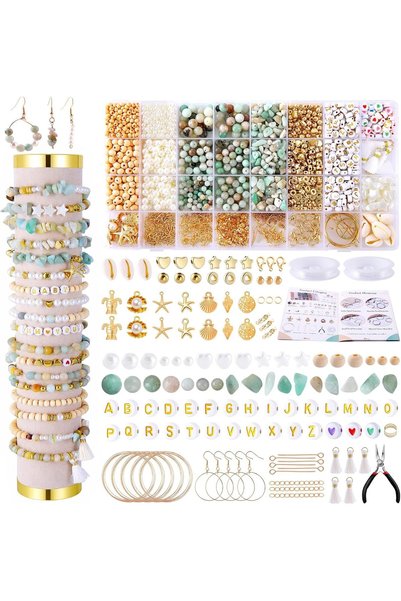 KASTWAVE Jewelry Making Supplies Kit, 1927 PCS Charm Bracelet Making Kit for ...