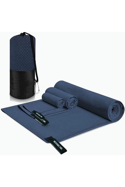 ZERIFAM Microfiber Beach Towel - Quick Dry Towel, 3 Pack Lightweight Oversize...
