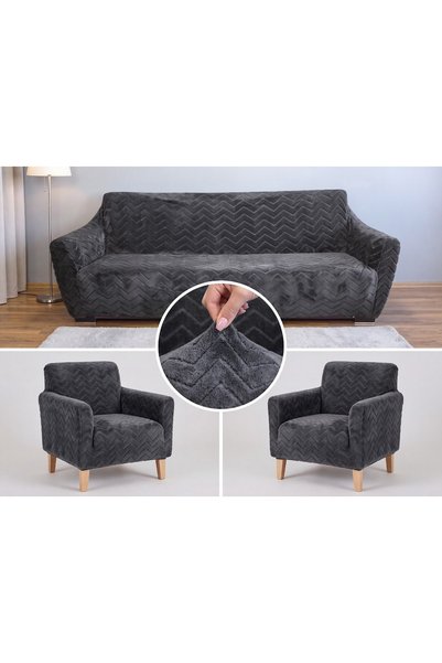 EJMEL HOME WELSOFİT 3311 Set de husă pentru scaune rezistente la pete, lavabi...