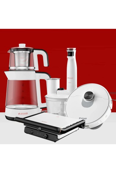 Arçelik Yeni Robot 4'lü Beyaz Set