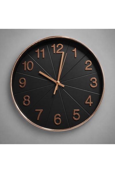 Magic Time Αθόρυβο Ρολόι Τοίχου Μοντέρνου Σχεδιασμού με Ανάγλυφους Αριθμούς -...