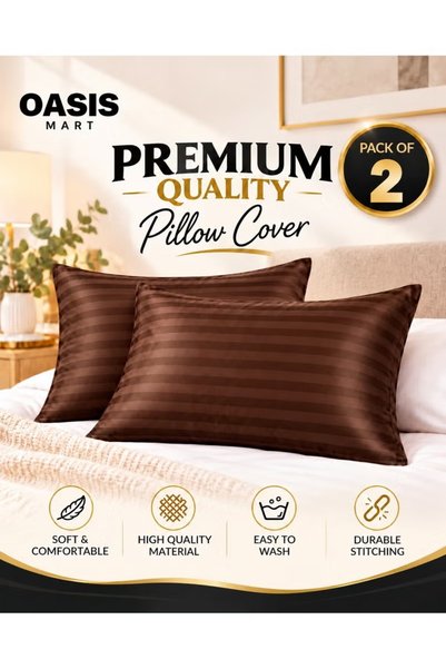 OASIS MART Premium Microfiber Pillowcase, Pack of 1, Soft Breathable Wrinkle-...